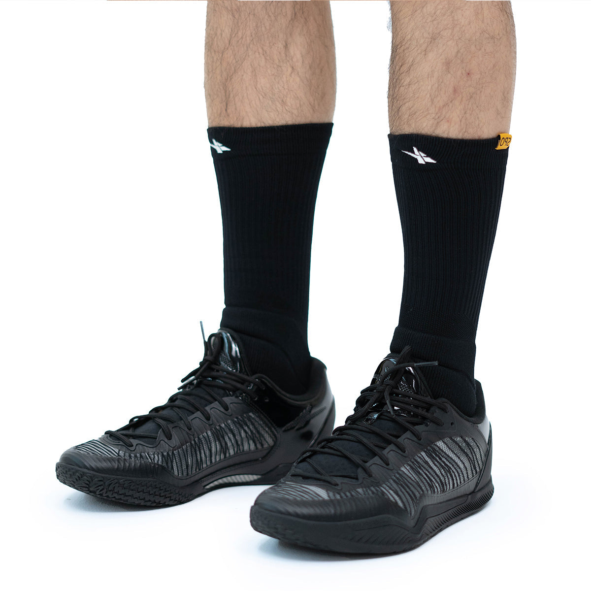 Chaussettes Hautes PRO SPO Noires - Performance Basketball