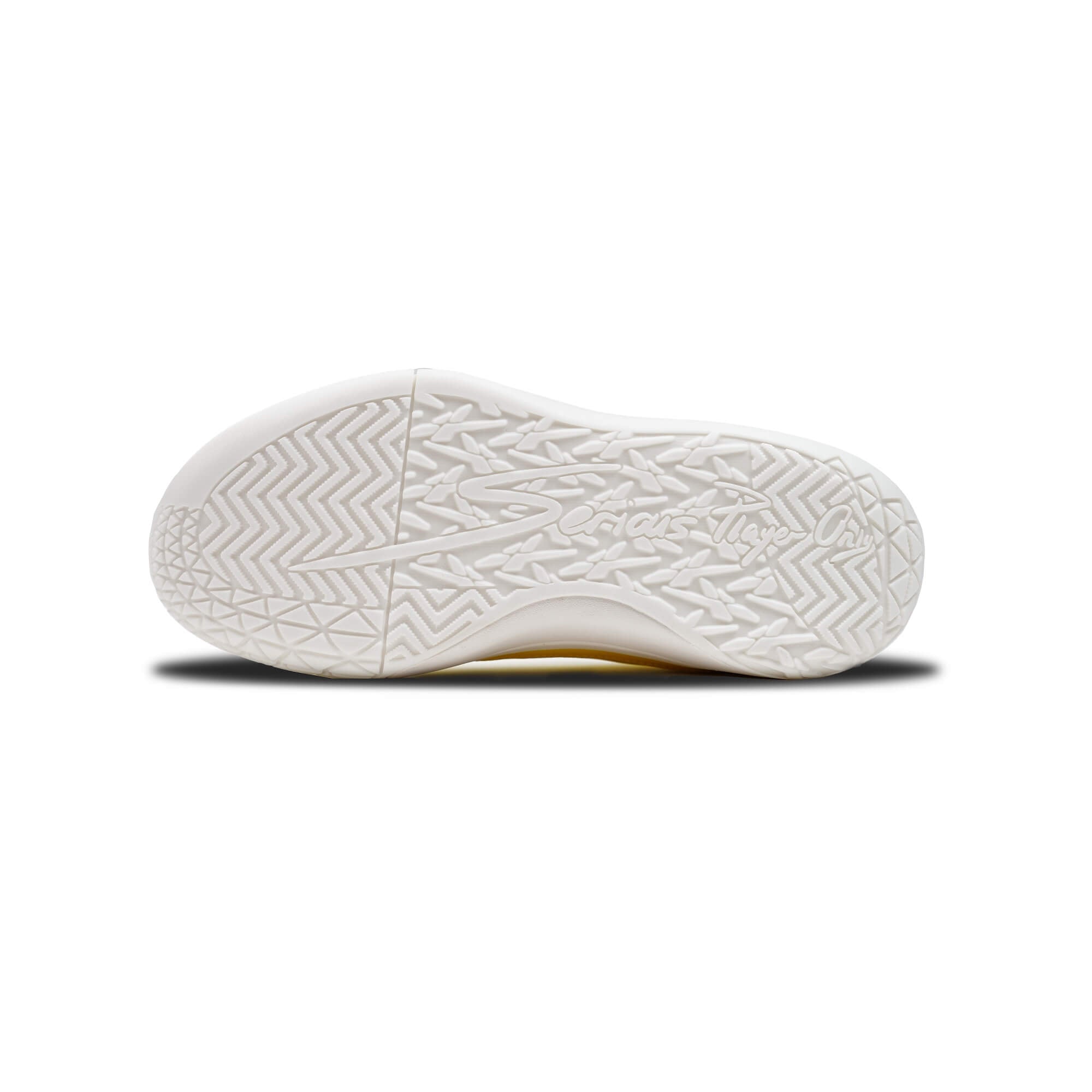 Semelle extérieure en caoutchouc gomme blanche avec motif chevron