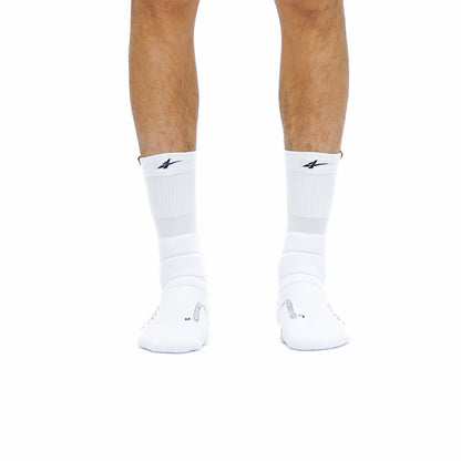 Chaussettes Mid PRO SPO Blanches - Performance Basketball