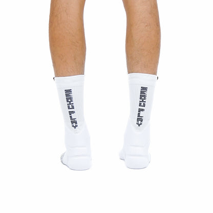 Chaussettes Mid PRO SPO Blanches - Performance Basketball