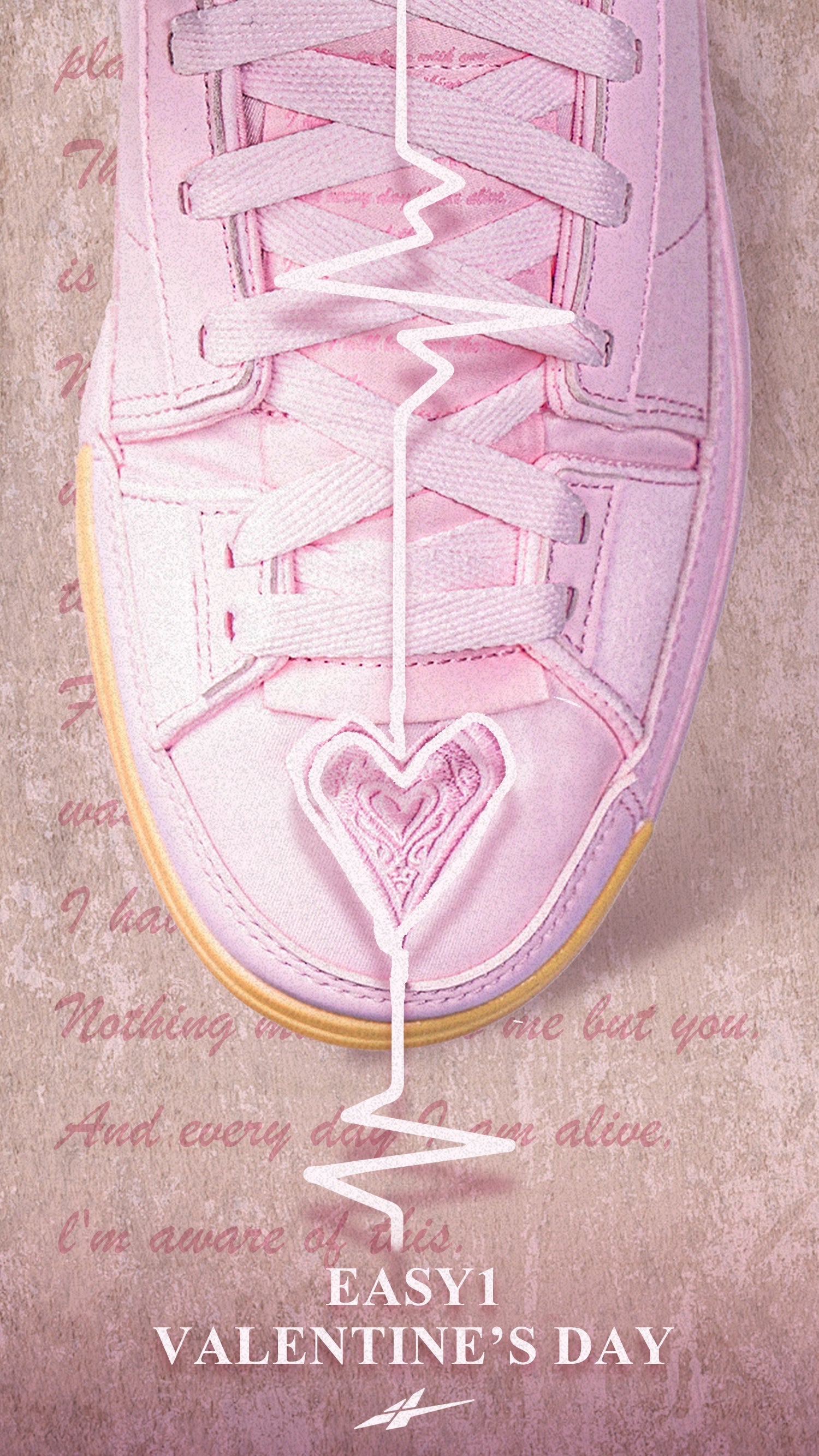 Easy1 Valentines - Chaussure Basketball Inspirée de la Saint-Valentin